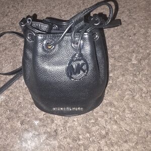 Michael Kors Black Mini Bucket Bag